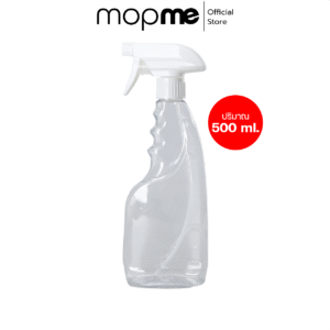 ขวดสเปร์ย ฟอกกี้ฉีดน้ำ สีขาว สีใส ทรงแบน ปากขวดกว้าง เติมน้ำง่าย Foggy spray bottle 500 ml.