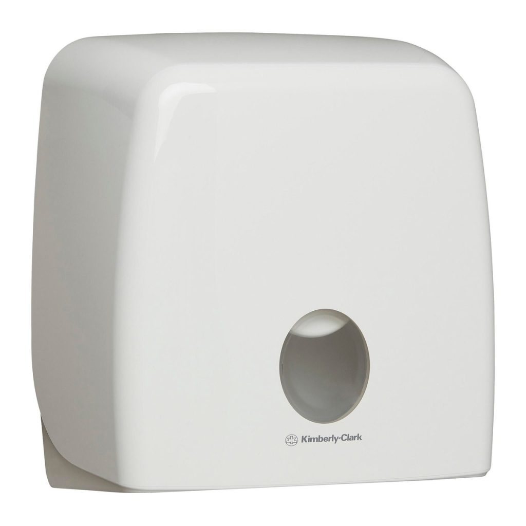 Aquarius Jumbo Roll Toilet Tissue Dispenser, White