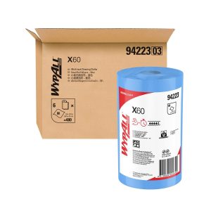WypAll X60 ผ้าเช็ดอเนกประสงค์ แบบม้วน สีฟ้า
