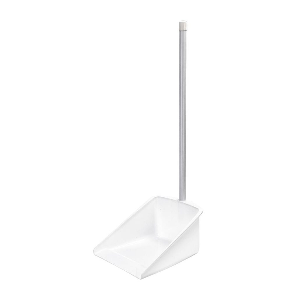 Long-Handled Plastic Dustpan
