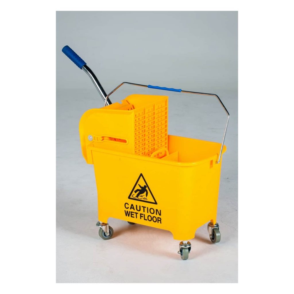 Mop Wringer Bucket 20 L, Single, Yellow