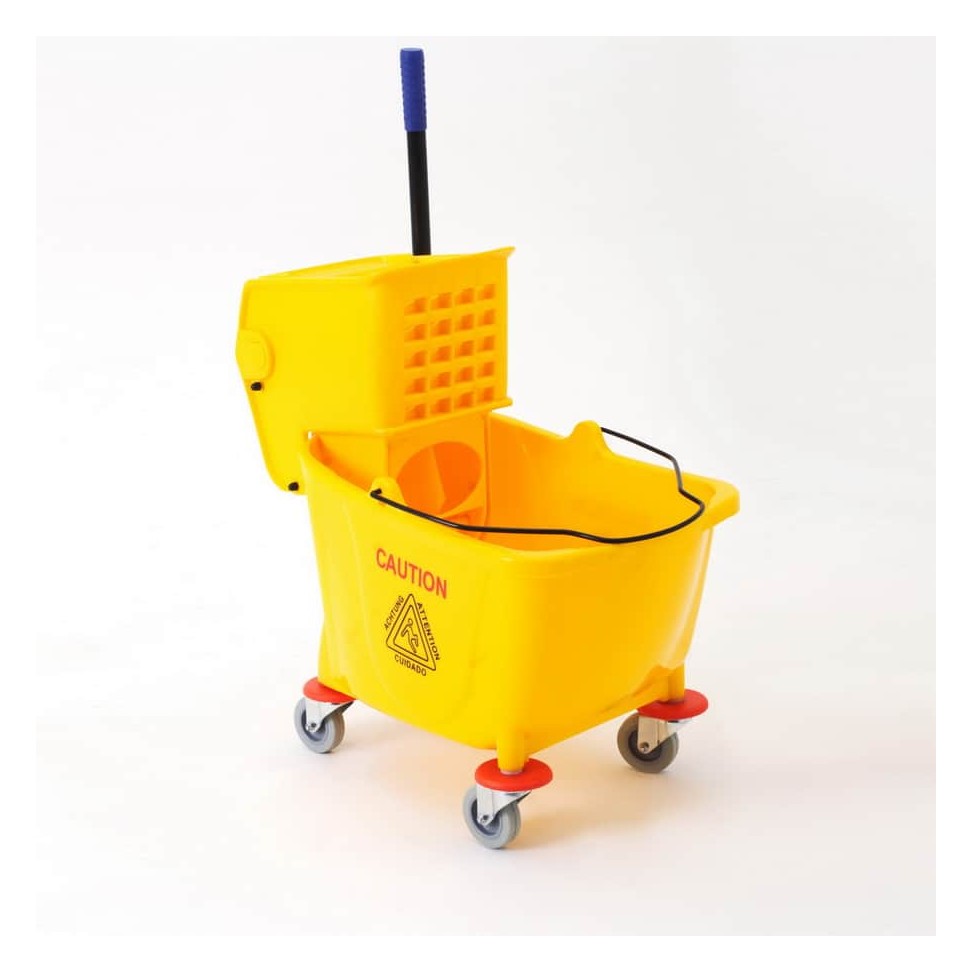Mop Wringer Bucket 36 L, Single, Yellow