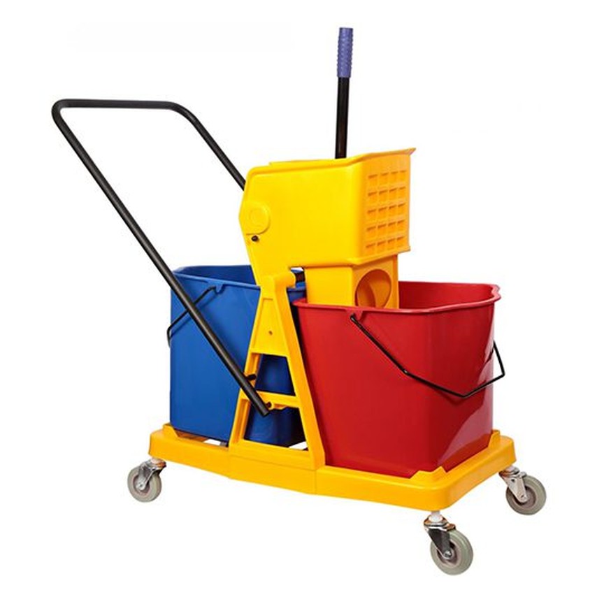 Double Plastic Mop Wringer Bucket 46 L C-3004